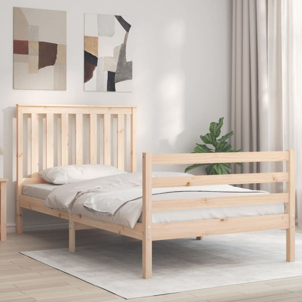 Bettgestell mit Kopfteil Bejenariu 100x200cm (Holz)