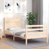 Bettgestell mit Kopfteil Gebriel 100x200cm (Holz)