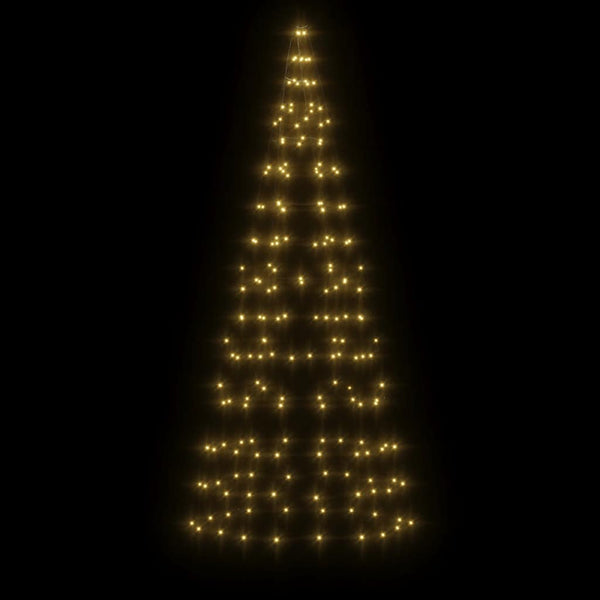 Warmweißes Weihnachtsbaumlicht für Flaggenmast Ghiulgen 180cm (200 LED-Lichter)