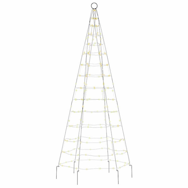 Warmweißes Weihnachtsbaumlicht für Flaggenmast Ghiulgen 180cm (200 LED-Lichter)