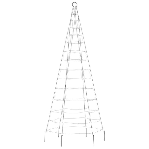 Warmweißes Weihnachtsbaumlicht für Flaggenmast Ghiulgen 180cm (200 LED-Lichter)