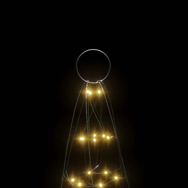 Warmweißes Weihnachtsbaumlicht für Flaggenmast Ghiulgen 180cm (200 LED-Lichter)