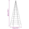 Warmweißes Weihnachtsbaumlicht für Flaggenmast Ghiulgen 180cm (200 LED-Lichter)