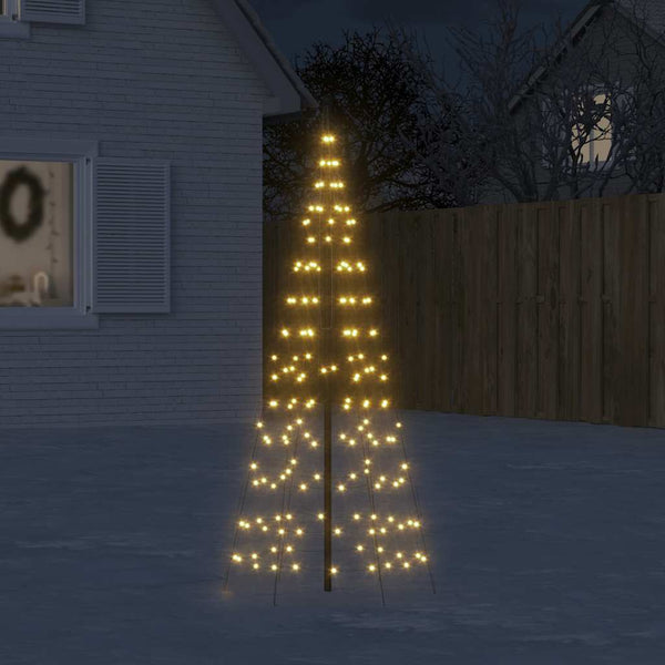 Warmweißes Weihnachtsbaumlicht für Flaggenmast Ghiulgen 180cm (200 LED-Lichter)