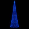 Blaue Weihnachtsbaumbeleuchtung für Fahnenmast Ghiulgen 500cm (1534 LED-Lichter)