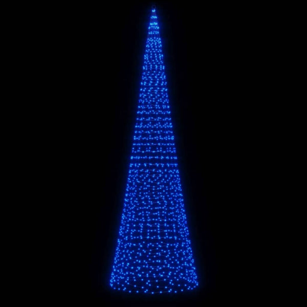Blaue Weihnachtsbaumbeleuchtung für Fahnenmast Ghiulgen 500cm (1534 LED-Lichter)