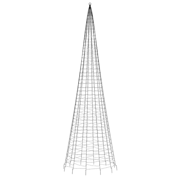 Blaue Weihnachtsbaumbeleuchtung für Fahnenmast Ghiulgen 500cm (1534 LED-Lichter)