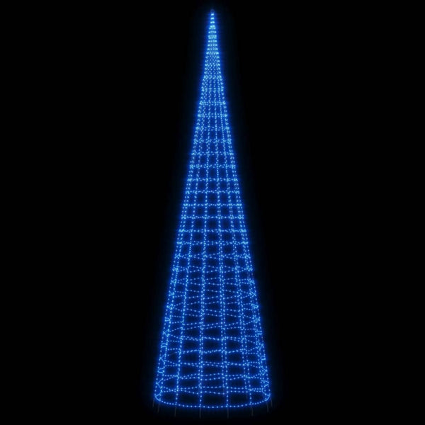 Blaue Weihnachtsbaumbeleuchtung für Fahnenmast Ghiulgen 800cm (3000 LED-Leuchten)