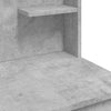 Betongrauer Schminktisch mit LED-Beleuchtung Valadea 96x40x142cm