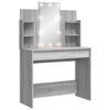 Harmaa peilipöytä led-valoilla Valadea 96x40x142cm (sonoma)