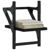 Schwarze Wandregale mit Stangen Sidon 20x25x30cm (2 St.)