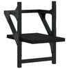 Schwarze Wandregale mit Stangen Sidon 20x25x30cm (2 St.)