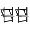 Graues Wandregal mit Stangen Sidon 20x25x30cm (2er-Set Sonoma)