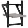 Graues Wandregal mit Stangen Sidon 20x25x30cm (2er-Set Sonoma)