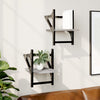Graues Wandregal mit Stangen Sidon 20x25x30cm (2er-Set Sonoma)