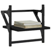 Schwarze Wandregale mit Stangen Sidon 30x25x30cm (2 St.)