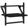 Schwarze Wandregale mit Stangen Sidon 30x25x30cm (2 St.)