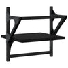 Schwarze Wandregale mit Stangen Sidon 30x25x30cm (2 St.)