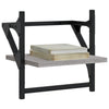 Graues Wandregal mit Stangen Sidon 30x25x30cm (2 Stk. Sonoma)