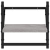 Graues Wandregal mit Stangen Sidon 30x25x30cm (2 Stk. Sonoma)