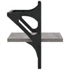 Graues Wandregal mit Stangen Sidon 30x25x30cm (2 Stk. Sonoma)