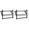 Graues Wandregal mit Stangen Sidon 40x25x30cm (2 Stk. Sonoma)