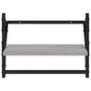 Graues Wandregal mit Stangen Sidon 40x25x30cm (2 Stk. Sonoma)