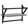 Graues Wandregal mit Stangen Sidon 40x25x30cm (2 Stk. Sonoma)