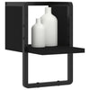 Schwarzes Wandregal mit Stange Lungulescu 20x25x30cm