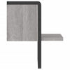 Graues Wandregal mit Stange Lungulescu 20x25x30cm