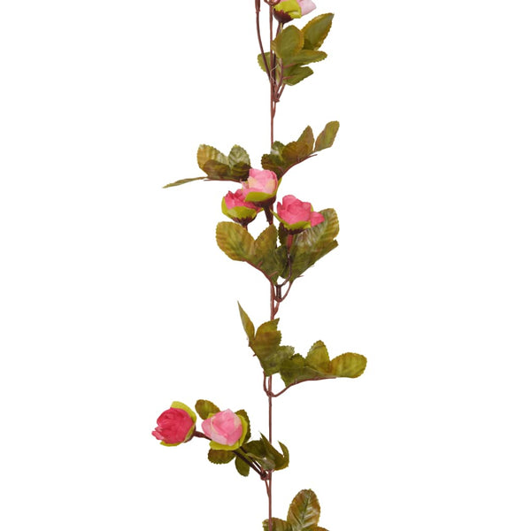 Rosen Kunstblumengirlande Ujeniuc 215 cm (6 Stück)