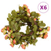 Künstliche Blumenkränze in Sonnenuntergangsrot Ujeniuc 215cm (6 Stück)