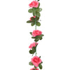 Rot-Pinke Kunstblumengirlande Zamfirescu 240cm (6 Stück)