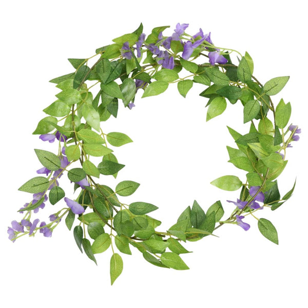 Violette künstliche Blumengirlanden Benczo 200cm (6 Stück)