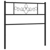 Schwarzes Metallkopfteil Landislau 75cm