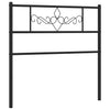Schwarzes Metallbettkopfteil Landislau 100cm