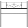 Schwarzes Metallbettkopfteil Landislau 100cm