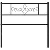 Schwarzes Metallkopfteil Landislau 107cm