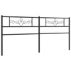 Schwarzes Metallbettkopfteil Landislau 200cm