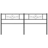 Schwarzes Metallbettkopfteil Landislau 200cm