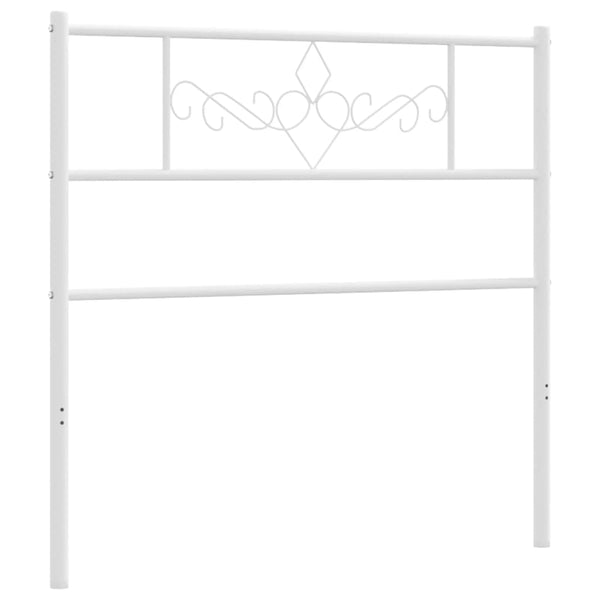 Weißes Metallbettgestell Landislau 75cm