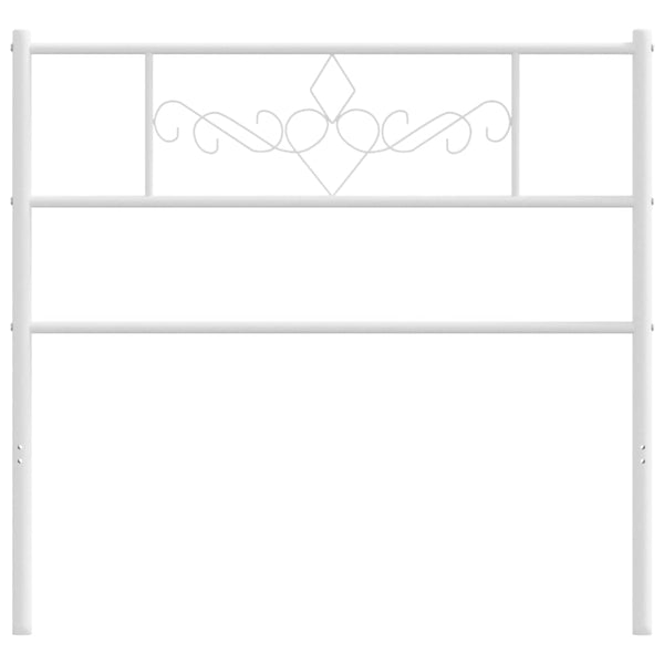 Valkoinen metallinen sängynpääty Landislau 100cm