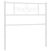Valkoinen metallinen sängynpääty Landislau 100cm