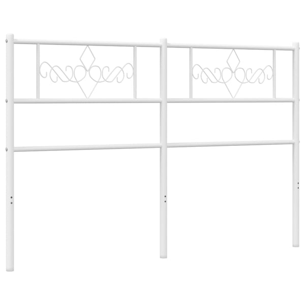 Weißes Kopfteil Landislau aus Metall, 160 cm