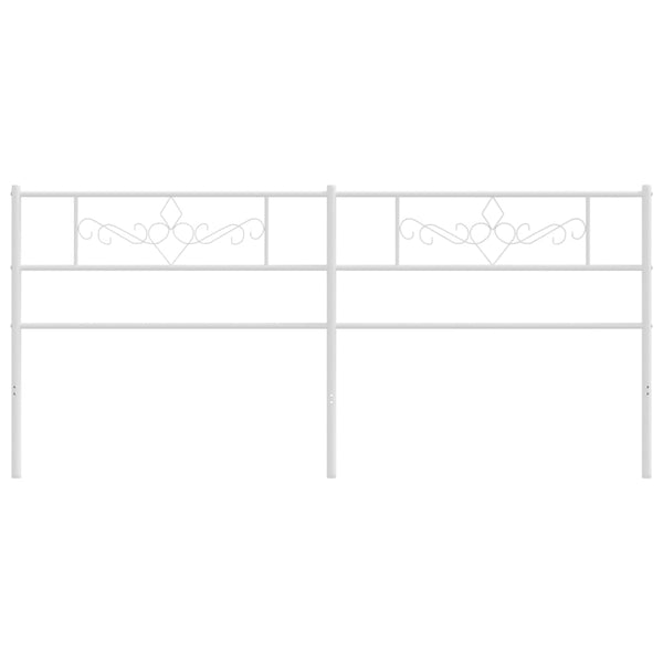 Weißes Metallbettgestell Landislau 180cm