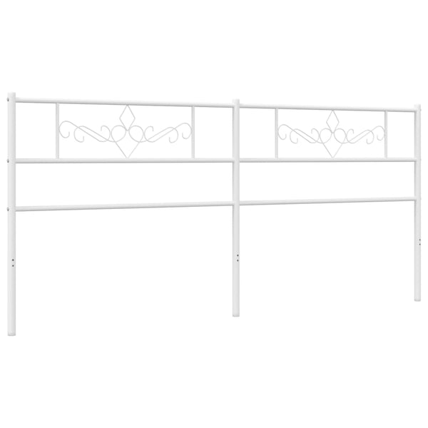 Valkoinen metallinen sängynpääty Landislau 193cm