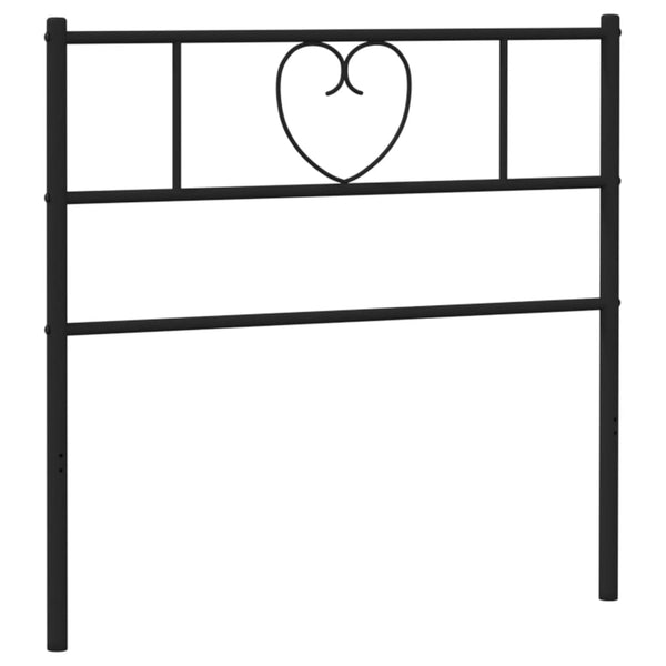 Musta metallinen sängynpääty Aitanga 100cm
