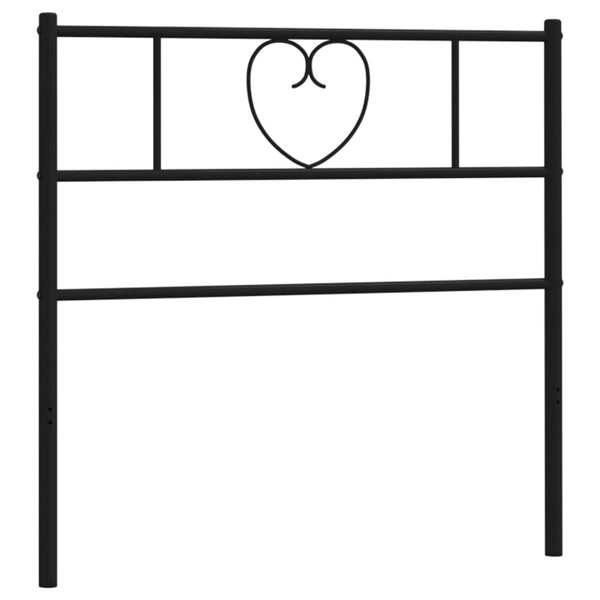 Musta metallinen sängynpääty Aitanga 100cm