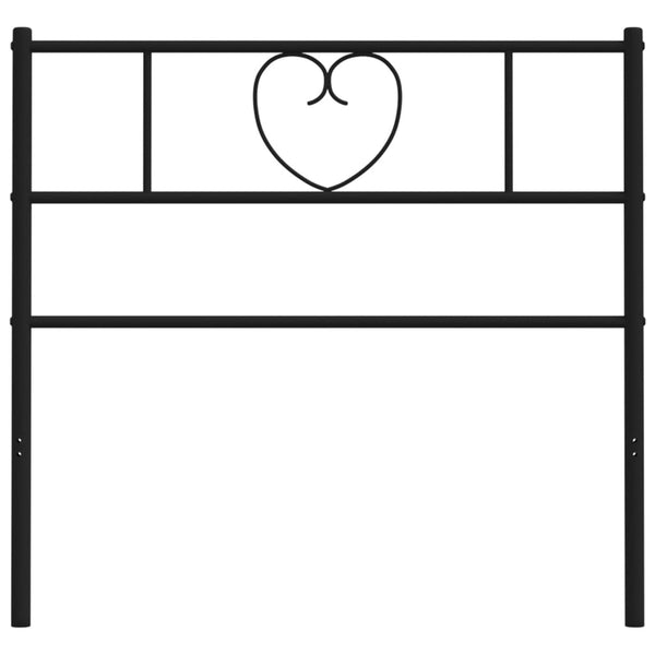 Musta metallinen sängynpääty Aitanga 100cm