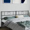 Schwarzes Metallkopfteil Aitanga 200 cm